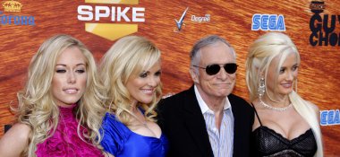 Kendra Wilkinson, Bridget Marquardt, Hugh Hefner, Holly Madison