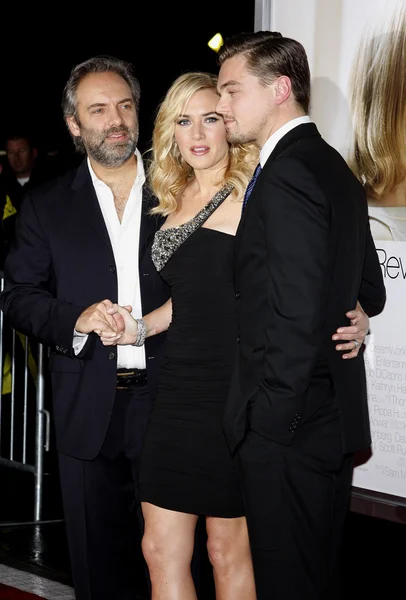 Sam Mendes, Kate Winslet, Leonardo Dicaprio