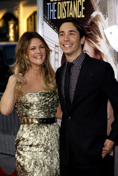 Drew Barrymore y Justin Long — Foto de Stock