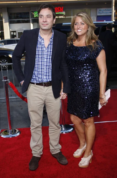 Jimmy Fallon, Nancy Juvonen — Foto Stock