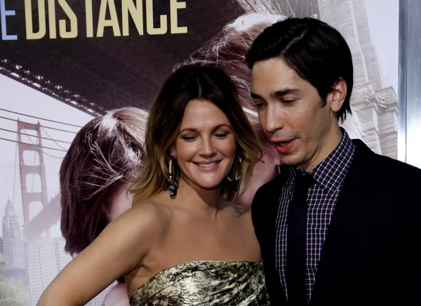 Drew Barrymore and Justin Long — Stock Photo, Image