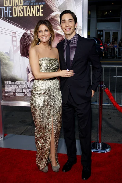 Drew Barrymore y Justin Long — Foto de Stock