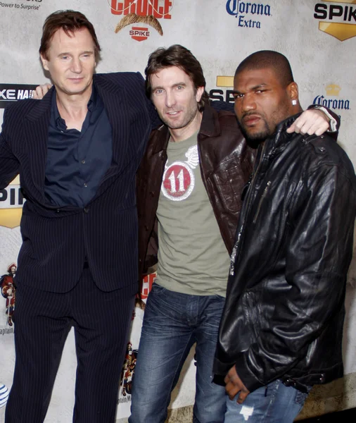 Liam Neeson, Sharlton Copley i Quinton Jackson — Zdjęcie stockowe