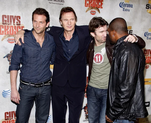 Bradley Cooper, Liam Neeson, Sharlton Copley e Quinton Jackson — Fotografia de Stock
