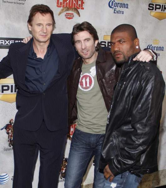 Liam Neeson, Sharlton Copley y Quinton Jackson — Foto de Stock