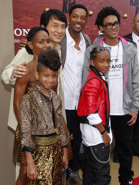 Famille Jackie Chan et Will Smith — Photo