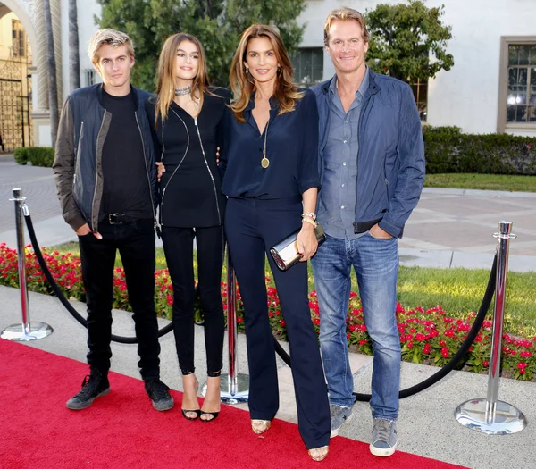 Kaia Gerber, Cindy Crawford, Rande Gerber, Presley Walker Gerber — Foto Stock