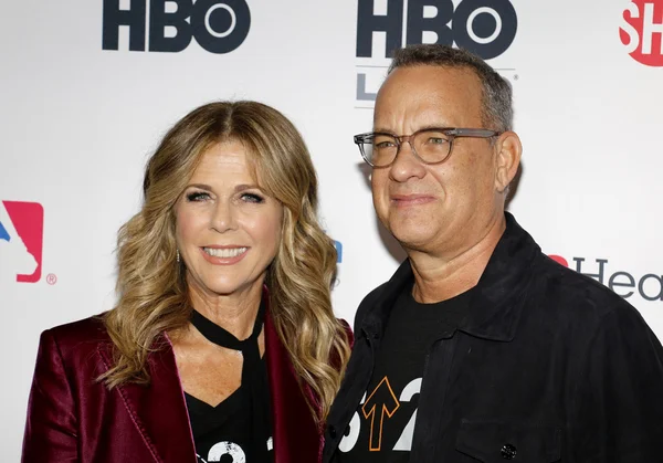 Tom hanks a rita wilson — Stock fotografie