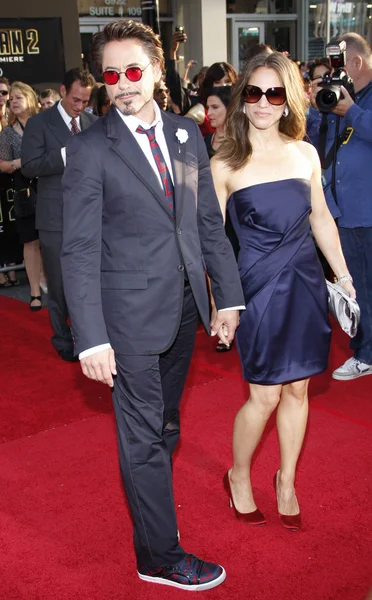 Susan Downey, Robert Downey Jr. — Foto de Stock