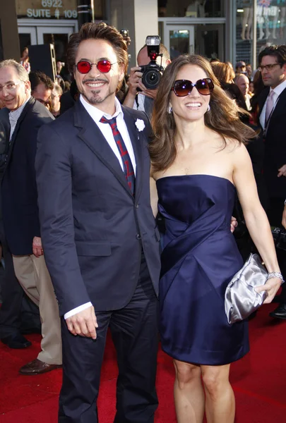 Susan Downey, Robert Downey Jr — Stok Foto