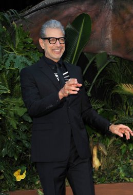 Jeff Goldblum 'Jurassic World' ün Los Angeles galasında 12 Haziran 2018 'de Walt Disney Konser Salonu' nda düzenlendi..
