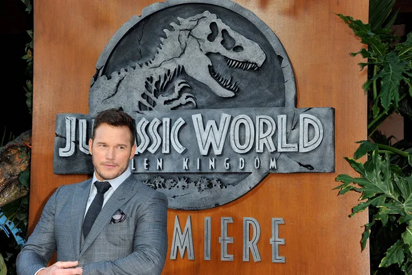 Chris Pratt Premierze Jurassic World Fallen Kingdom Walt Disney Concert — Zdjęcie stockowe