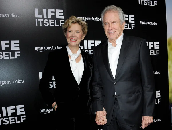 Warren Beatty Och Annette Bening Los Angeles Premiär Life Sig — Stockfoto