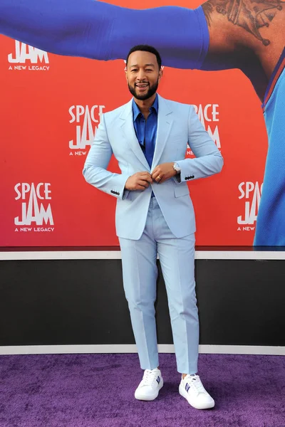 John Legend Los Angeles Premiere Space Jam New Legacy Held — Foto de Stock