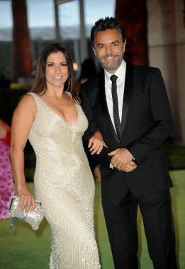 Alessandra Rosaldo and Eugenio Derbez at the Academy Museum of Motion Pictures Opening Gala held in Los Angeles, USA on September 25, 2021. clipart