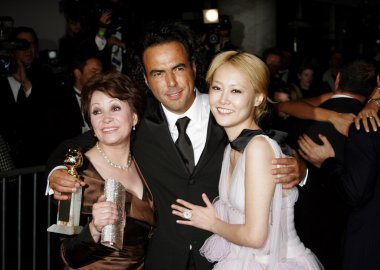 Adriana Barraza, Alejandro Gonzalez Inarritu and Rinko Kikuchi