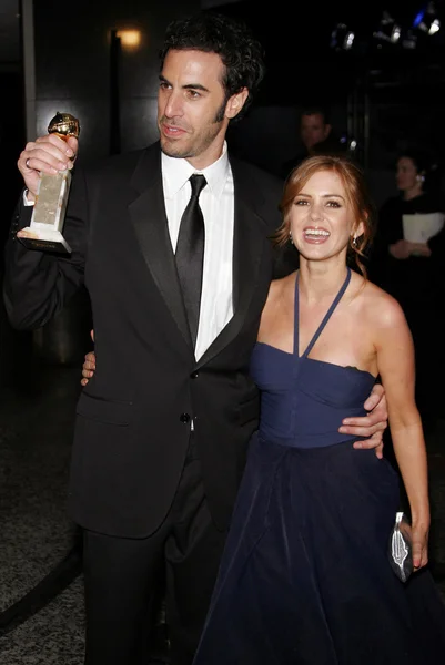 Sacha Baron Cohen e Isla Fisher — Foto de Stock