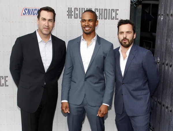 Jake Johnson, Damon Wayans Jr. and Rob Riggle — ストック写真