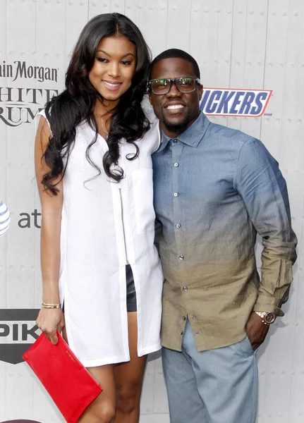 Eniko Parrish and Kevin Hart — Stock Photo, Image