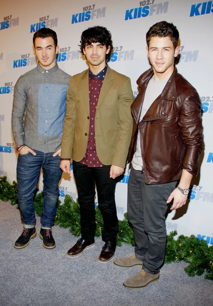 Kevin Jonas, Joe Jonas y Nick Jonas — Foto de Stock