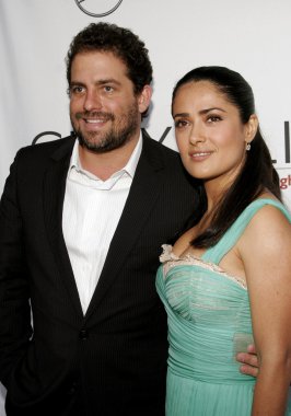 Brett Ratner and Salma Hayek