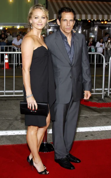 Ben stiller och christine taylor — Stockfoto