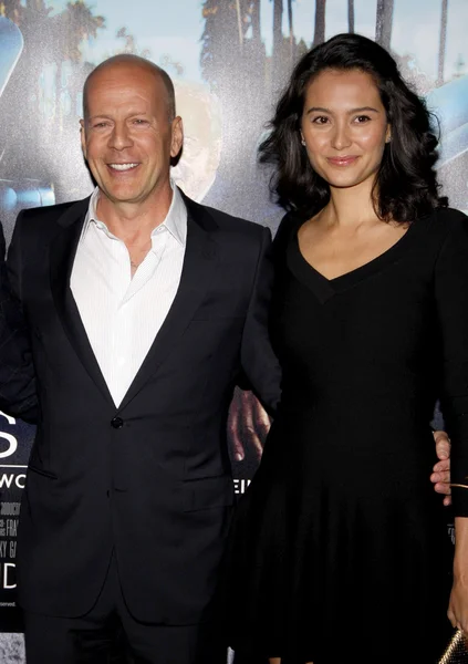 Bruce Willis e Emma Heming — Fotografia de Stock