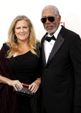 Lori McCreary and Morgan Freeman