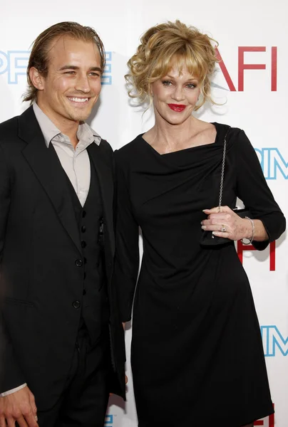 Jesse Johnson and Melanie Griffith — Stock Photo, Image