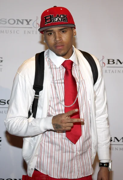 Chris Brown en el Grammy después de la fiesta — Foto de Stock