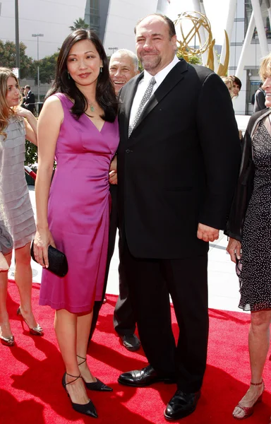 James Gandolfini ve Deborah Lin — Stok fotoğraf