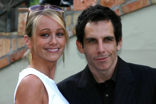 Ben Stiller and Christine Taylor — Stock Photo, Image