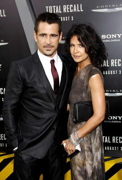 Colin Farrell a Claudine Farrell — Stock fotografie