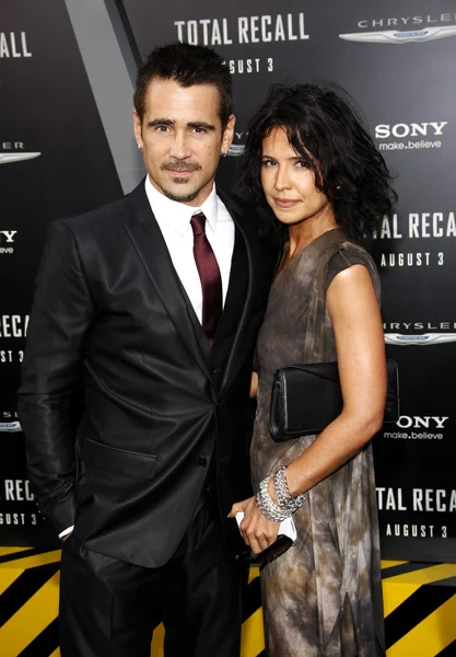 Colin Farrell a Claudine Farrell — Stock fotografie