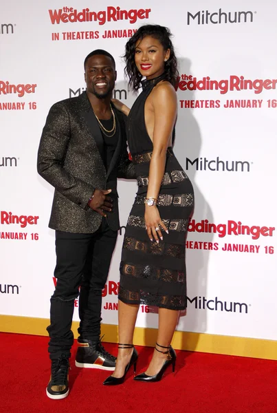 Kevin Hart and Eniko Parrish — Stock Photo, Image