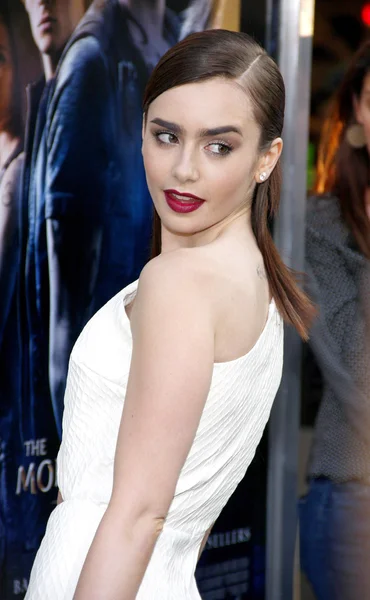 Actress Lily Collins — Stock Photo, Image