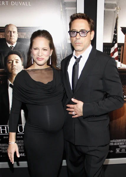 Robert downey jr. i susan downey — Zdjęcie stockowe