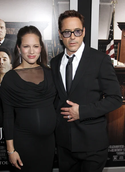 Robert downey jr. i susan downey — Zdjęcie stockowe