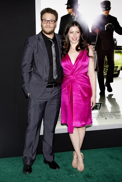 Seth Rogen and Lauren Miller — Stock Photo, Image