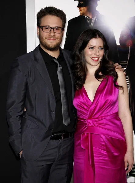 Seth Rogen a Lauren Miller — Stock fotografie