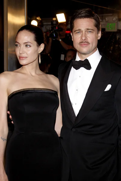 Брэд Питт и Анджелина Джоли — стоковое фото