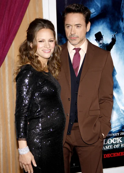 Robert downey jr i susan downey — Zdjęcie stockowe