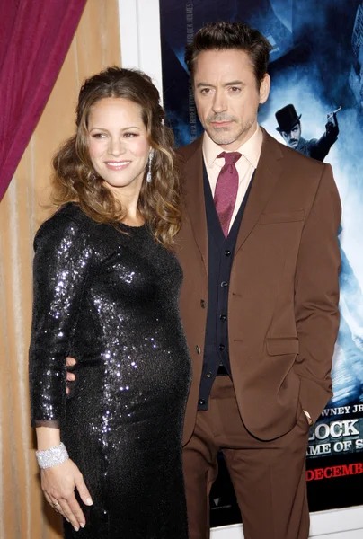 Robert downey jr ve susan downey — Stok fotoğraf