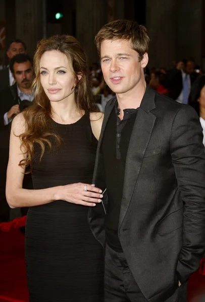 Angelina Jolie dan Brad Pitt di Los Angeles — Stok Foto