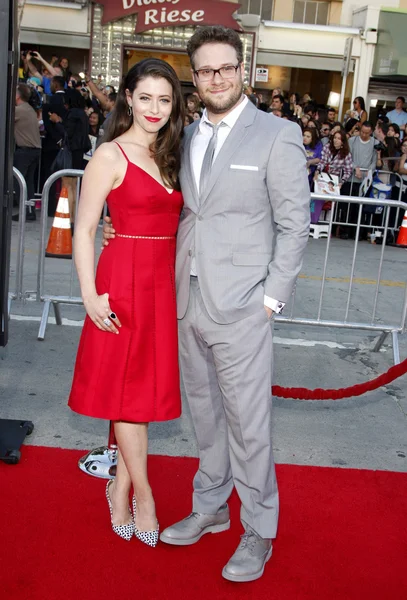 Seth Rogen och Lauren Miller — Stockfoto