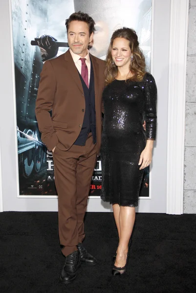 Robert downey jr i susan downey — Zdjęcie stockowe