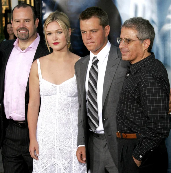 Marc Shmuger, Julia Stiles, Matt Damon — Stock Photo, Image