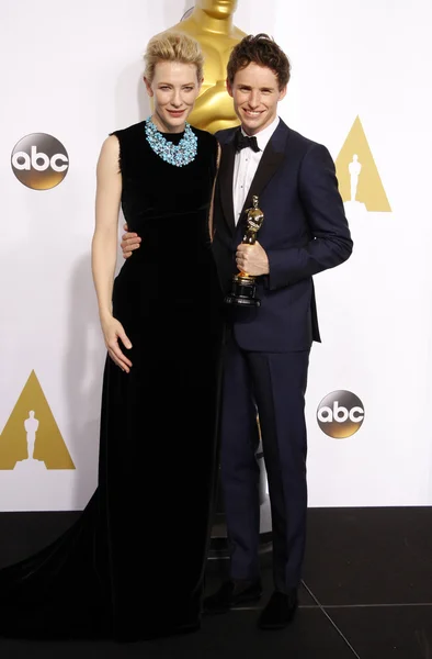 Cate Blanchett e Eddie Redmayne — Fotografia de Stock