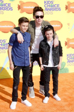 Romeo, Cruz and Brooklyn Beckham