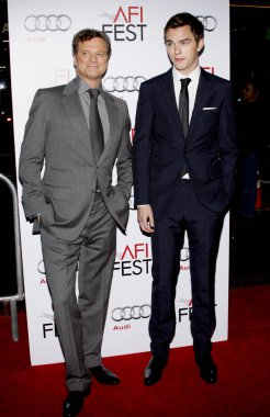 Colin Firth and Nicholas Hoult at Hollywood